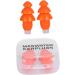 Swimming Ear Plugs - Reusable Waterproof Silicone Noise Reduction Earplugs for Swimming & Sleeping | Orange + PP Box - Buy Online on GoSupps.com