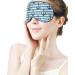 Blue Striped Boat Anchor Sleep Mask | Adjustable Eye Cover for Yoga, Travel, and Nap - Buy Online on GoSupps.com