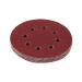 125mm Polishing Grinding Wheel - Red Perforated Flocked Sandpaper & Support Pads (60#) | International Shipping Available - Buy Online on GoSupps.com