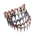 5PCS Zig Zag Wrapped Cloth Headband Plastic Sharks Tooth Hair Comb Hair Hoop Headwear Accessory for Lady Women