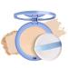 Gagk Matte Perfection Pressed Powder Oil Control Face Powder Matte Smroof Face Powder Polvo Compacto De Maquillaje (01#-Classic ivory)