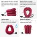 Foojo Neck Tractor - Inflatable Adjustable Neck Support for Pain Relief | Neckline Correction Equipment (Red) - Buy Online on GoSupps.com