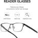 LVIOE Clear Real Glasses - Smoky Quartz Lenses Blue Light Blocking Gun Frame 1.0x Reading Glasses - International Shipping Available - Buy Online on GoSupps.com