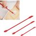 Syrisora Small Spatula - Double Headed Silicone Mini Spatula for Jam Cake Cream & Makeup (Red) | International Shipping - Buy Online on GoSupps.com