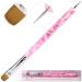 Ivy L Premium 2 Way French Gel Acrylic Nail Kolinsky Brush with Dotting Tool - Size #16 Pink Marble - Buy Online on GoSupps.com