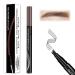 Anjoize 4-Tip Microblade Brow Pen - Anjoize Eyebrow Pen  Eyebrow Makeup  Fine-Stroke  Lasting Make-Up Professional Natural Looking Eyebrows  Waterproof and Smudge-Proof (WARM BROWN)