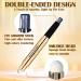DAGEDA Eyeshadow Stick Dual End Shimmer Eyeshadow Stick Pearl Eyeshadow Pencil Crayon Waterproof Long-lasting Glitter Eye Shadow Cream Stick with Soft Brush for Eye Makeup (12# Smoky Gray-black) - Buy Online on GoSupps.com