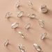 Trendy Xerling Silver Rings for Teen Girls | Boho Stackable Heart Starfish & Gothic Ring Set - Buy Online on GoSupps.com