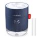 SmartDevil Humidifiers 500ml for Home Cool Mist Air Humidifier with Night Light Whisper Quiet USB Humidifiers Waterless Auto-Off Humidifiers for Bedroom Baby Yoga Office Plants - 2 Filter Blue