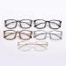 Metal TR90 Square Frame Blue Light Blocking Glasses for Men & Women | Anti-UV Computer & Reading Glasses - 52mm Black - Buy Online on GoSupps.com