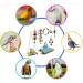 Bebester Bird Chewing Toys 8Pieces Bird Parrot Toys Bird Hanging Bell Toy Hanging Colorful Swing Chewing Toy Bells Ladder Swing for Small Parrots Macaws Parakeets Conures Cockatiels Love Birds - Buy Online on GoSupps.com