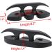 VTurboWay 4 Pack 5 Folding Dock Cleat | Marine Grade Nylon | Black | Long & Short Screws - Buy Online on GoSupps.com