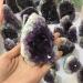 Room Decoration Specimen 500G-1500G Natural Amethyst Quartz Geode Crystal Stone Cluster for1PCStone Natural Stones (Color : 610g-710g 1pc)