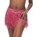 Zoestar Sequin Hip Scarf with Bra Top Dance Costume - Rose Red - Buy Online on GoSupps.com