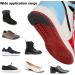 GOETOR Heel Plates for Sneakers 2 Pairs - Black Self-Adhesive Sole Repair Plates, Size 8-9 - Buy Online on GoSupps.com