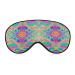 Neon Rainbow Colorful Tie Dye Sleep Mask for Women Adjustable Sleeping Eye Shades Cover with Elastic Strap