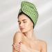 Microfiber Hair Drying Cap | Green Gingham Hair Towel Wrap | Quick Dry & Absorbent for Curly Long & Thick Hair - Buy Online on GoSupps.com