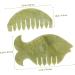 Frcolor 2-Pack Gua Sha Jade Head Massager Combs - Portable Scalp Massage Tools for Relaxation & Hair Care - Buy Online on GoSupps.com