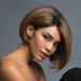 Buy Women's Brown Synthetic Bob Wig - Heat-Resistant Side Parting Ponytail for Parties | Charming Stylish Wigs - Buy Online on GoSupps.com