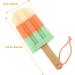 MILISTEN 3Pcs Ice Cream Body Sponge Scrubber - Exfoliating Shower Puffs with Hanging Rope - Fun Bath Accessories for All Skin Types - Buy Online on GoSupps.com
