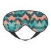 Coral and Teal Arrows Print Unisex Sleep Mask Double-Sided Eye Mask Ideal for Sound Sleep and Skin Care