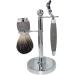 Shop Kjyr Portable Men's Stainless Steel Shaving Brush & Holder - Stylish Wood Handle 3 Security Blades Durable 11x17cm - International Shipping Available - Buy Online on GoSupps.com