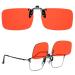 Xfeel Clip On Blue Light Blocking Glasses for Prescription Glasses Men Women Fit Over Glasses for Computer TV Gaming