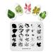 Alexnailart 5pcs Nail Art Stamping Plates Set Flower Leaves Geometry & Star Prints Top Quality Manicure Templates & Animal Designs - Buy Online on GoSupps.com
