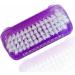 Nail Brush and Pumice Stone Set for Dead Skin Removal - 2 in 1 Scrubber for Feet, Hands, Nails, or Body - Purple - Buy Online on GoSupps.com