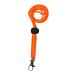Tough Paracord Neck Lanyard for Dog Whistles & Clickers ID Keys Braided Knot (Orange)