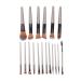 18 Piece Makeup Brush Set - Soft Brushes for Beginners | Multi-Purpose Synthetic Fiber Aluminum Tube Solid Wood Handles - Shop Internationally - Buy Online on GoSupps.com