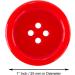 100 Pack 1 Inch Flatback Sewing Buttons for Arts, Crafts, Fashion Clothing - DIY Projects, Assorted Colors - Buy Online on GoSupps.com