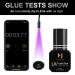 M J Eyelash Extension Glue | UV Lash Adhesive - Extra Strong Waterproof 0.1 Sec Dry - Professional Use (5ML Black - Buy Online on GoSupps.com