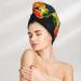 Fruit Rainbow Coral Velvet Dry Hair Cap Ideal for Travel Pool Parties and Home Use - Buy Online on GoSupps.com