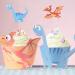 60 Pieces Dinosaur Cupcake Toppers Picks for Kids Birthday Party and Baby Shower Cake Decoration - Buy Online on GoSupps.com
