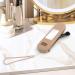 Travel Makeup Brush Holder - Silicone Portable Cosmetic Organizer with Mirror | Soft Waterproof Travel Essentials (Khaki - Buy Online on GoSupps.com