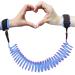 1.5M Toddler Leash Toddler Wrist Strap for Walking 360 Rotating Wrist Reins Wrist Straps for Children Wrist Reins for Toddlers Anti Lost Wrist Link Toddler Elastic Wire Cord for Kids (Blue)