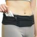 3 Pocket Adjustable Running Belt Waist Pack Fanny Pack for Working Out | Sweat Resistant Backing | Fits All iPhone Models | Black/Black Small/Medium - Buy Online on GoSupps.com