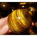 VEKETE 85-90g Natural Tiger's Eye Quartz Crystal Sphere Ball - Unique Home Decor & Healing Crystal - Buy Online on GoSupps.com