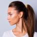 Rhinestone Glitter Ponytail Holder Hair Ties Rings Cuffs Gothic Punk Elastic Hair Rope Band - Hair Accessories for Women Girls - Christmas Gift Set in Gold & Silver - Buy Online on GoSupps.com