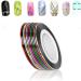 10 Rolls Mixed Colorful Nail Art Striping Tape Lines Width 2mm-Striping Tape for Nail Art-Nail Striping Tape Foil-Nail Striping Tape Thick-Nail Striping Tape with Dispenser-Self-Adhesive DIY Nail Art Tape - Buy Online on GoSupps.com