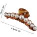 Hair Pearls Claw Clips | Strong Hold Jaw Clips Hair Barrette Clamps Long Jaw Clips Barrettes Fancy Pearl Hair Accessories For Women Girls Styling - Buy Online on GoSupps.com