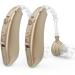 Hearing Aids, Hearing Aid for Seniors Rechargeable with Noise Cancelling Hearing Amplifier for Adults Hearing Loss Digital Ear Hearing Assist Devices with Volume Control (Brown)