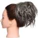 Synthetic Hair Bun Chignons Extension - Wavy Updo Scrunchy in Medium Brown to Bleach Blonde - Buy Online on GoSupps.com