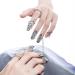 10Pcs Adjustable Finger Tip Nail Rings for Women - Nail Art Charms Accessories | Claw Rings Punk Jewelry Set - Buy Online on GoSupps.com
