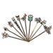10PCS Retro Hair Pins Vintage Hair Clips Shiny Rhinestones Bobby Pins for Women Hairpins for Ladies and Girls Headwear Styling Tools Hair Accessories