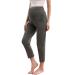 ZUMIY Maternity Lounge Pants Pregnancy Trousers Over The Belly Stretchy Activewear Maternity Clothes Sweatpants with Pockets M Grey