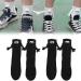 Funny Magnetic Suction Couple Socks Unisex Funny Magnetic Hand Holding Socks for Couple 3D Doll Hand in Hand Magnetic Socks (A2pair Black)