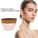 Auauy 2 PC Flat Foundation Brush Set - Seamless Liquid Makeup Brushes with Groove Design - Black & Rose - Portable & Stylish - Buy Online on GoSupps.com