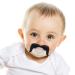 Woys Baby Schnuller - Portable Food-Grade Cute Pacifier with Fun Beard | Perfect Gift for Boys & Girls - Small Bare Binky for Teething - Buy Online on GoSupps.com